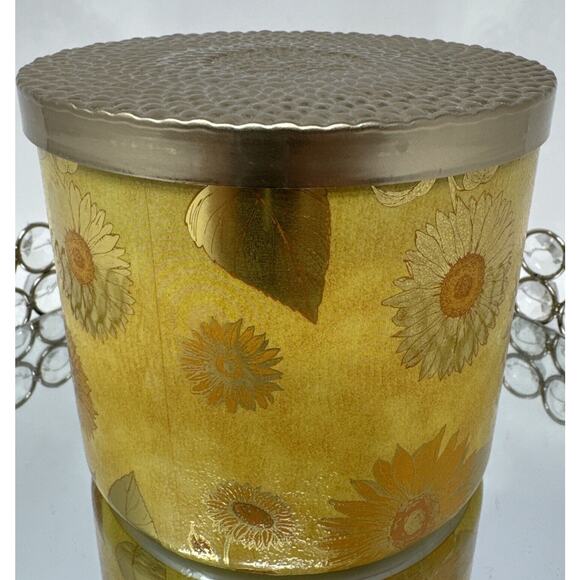 HTF~Bath & Body Works Bright Citrus Sunflower 🌻~3 Wick Large Candle~Very Rare - Picture 6 of 7